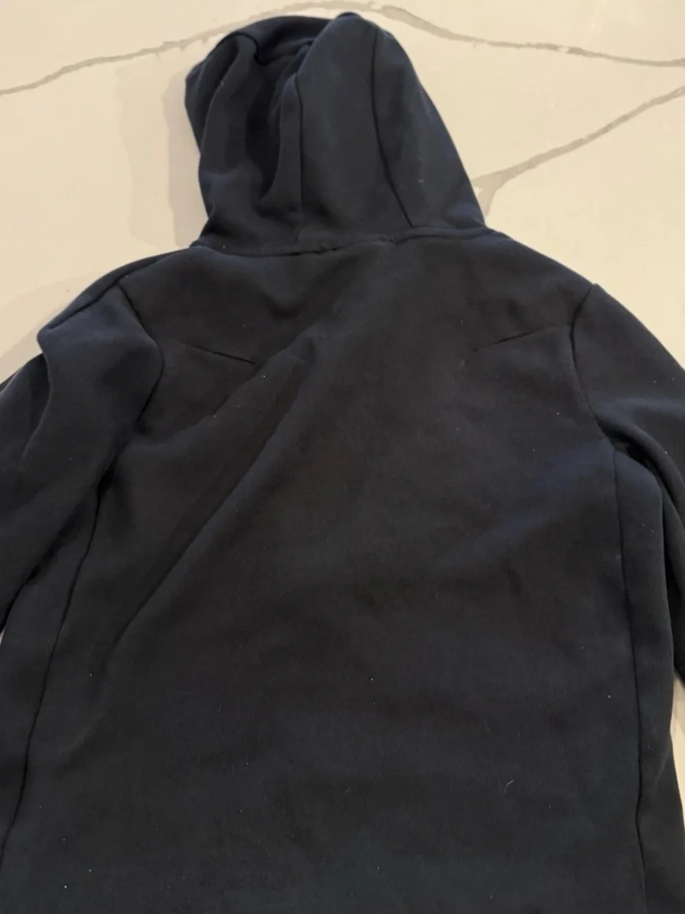 Nike Black Hooded Performance Zip Jacket with Reflective Trim Boys size medium